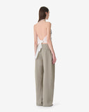 IRO SONJA PLEATED TROUSER OLIVE