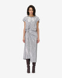 IRO TASMINE DRESS METALLIC GREY