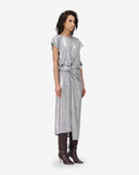 IRO TASMINE DRESS METALLIC GREY