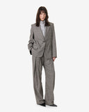 IRO KELIO BLAZER CHECK MIXED BROWN