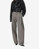 IRO KOFFA CHECK TROUSER MIXED BROWN