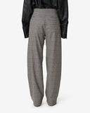IRO KOFFA CHECK TROUSER MIXED BROWN