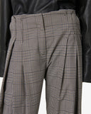 IRO KOFFA CHECK TROUSER MIXED BROWN