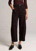 VINCE MID RISE TROUSER BROWN