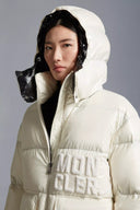 MONCLER ABBAYE SHORT DOWN JACKET IVORY