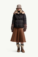 MONCLER AGNEUX SHORT DOWN JACKET BLACK