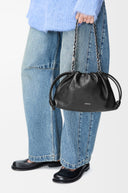LOEWE FLAMENCO PURSE DEERSKIN BLACK
