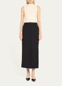 VERONICA BEARD MAXINE MIDI PENCIL SKIRT BLACK