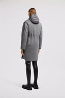 MONCLER BONREPOS LONG 3-IN-ONE DOWN JACKET GREY