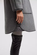 MONCLER BONREPOS LONG 3-IN-ONE DOWN JACKET GREY