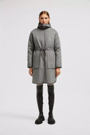 MONCLER BONREPOS LONG 3-IN-ONE DOWN JACKET GREY