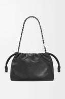 LOEWE FLAMENCO PURSE DEERSKIN BLACK