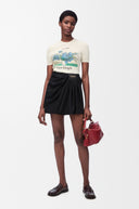LOEWE DRAPED SKIRT BLACK