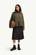 MONCLER APLACA BLEND CARDIGAN DARK GREEN