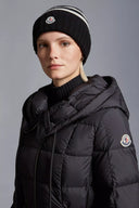 MONCLER BEANIE STRIPED BLACK/ECRU