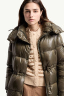 MONCLER CAVETTAZ HOODED LONG DOWN KHAKI
