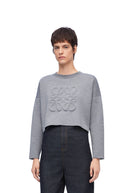 LOEWE CROPPED ANAGRAM PULL GREY