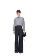 LOEWE CROPPED ANAGRAM PULL GREY