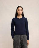 AMI PARIS AMI DE COEUR TONAL PULL NAVY