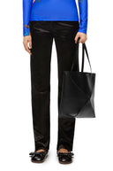LOEWE PUZZLE FOLD TOTE BAG BLACK
