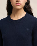 AMI PARIS AMI DE COEUR TONAL PULL NAVY
