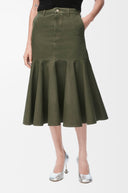 LOEWE MIDI SKIRT KHAKI