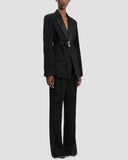 VICTORIA BECKHAM BELTED BLAZER BLACK