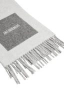 JACQUEMUS LE ROND CARRE SCARF MULTI GREY