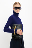 VICTORIA BECKHAM TURTLENECK PULL NAVY