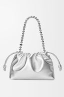 LOEWE LAMINATED FLAMENCO PURSE METALLIC