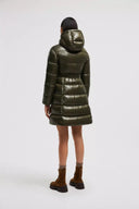 MONCLER BELLEVUE LONG DOWN JACKET KHAKI