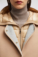 MONCLER BONREPOS LONG 3-IN-ONE DOWN JACKET CAMEL