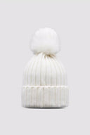 MONCLER BEANIE ECRU
