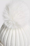 MONCLER BEANIE ECRU