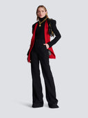 BALMAIN FLARED TROUSER WITH CREASES BLACK