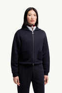 MONCLER KNIT ACCENT CARDIGAN DARK BLUE