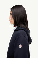 MONCLER KNIT ACCENT CARDIGAN DARK BLUE