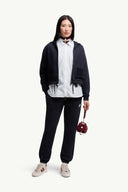 MONCLER KNIT ACCENT CARDIGAN DARK BLUE