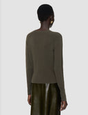 JOSEPH MELBY ROUND NECK PULL PALM LEAF