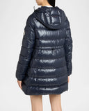 MONCLER COURCELLES LONG DOWN JACKET DARK BLUE