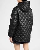MONCLER MATELASSÉ JACKET BLACK