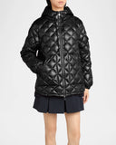 MONCLER MATELASSÉ JACKET BLACK