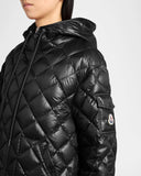MONCLER MATELASSÉ JACKET BLACK