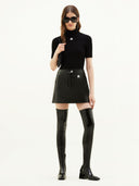 COURRÈGES REEDITION VINYL SKIRT BLACK