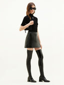 COURRÈGES REEDITION VINYL SKIRT BLACK