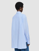 JOSEPH RANYA STRIPED SHIRT BLUE
