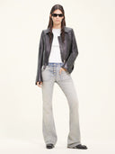 COURRÈGES ICONIC LEATHER JACKET BLACK