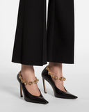 LANVIN CROPPED WOOL BOOTCUT BLACK