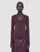 JOSEPH V-NECK PULL MARASCHINO