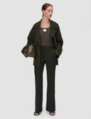 JOSEPH TAFIRA TROUSER PALM LEAF